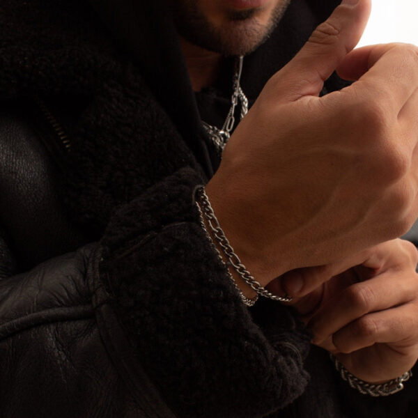 Pulseira homem craftd, pulseiras homem em aço inoxidável