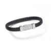 Pulseira Homem Anjewels Spiga | Pulseira em Couro Preto