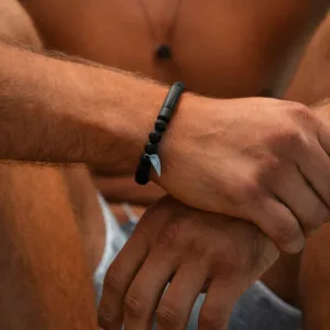 Pulseira homem anjewels, pulseiras homem em aço inoxidável