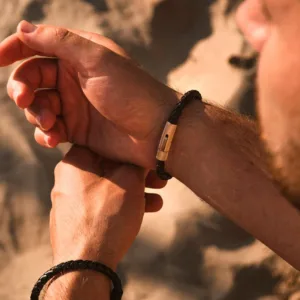 Pulseira homem anjewels, pulseiras homem em aço inoxidável