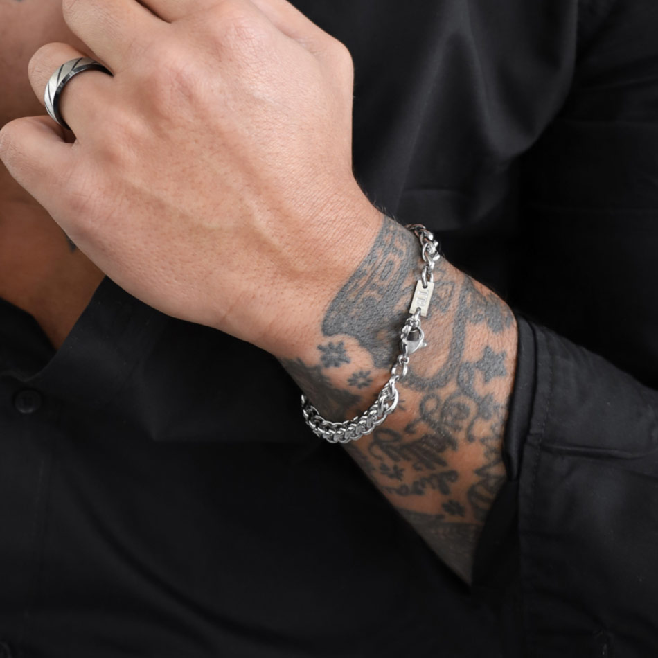 Pulseiras para homem em aço inoxidável